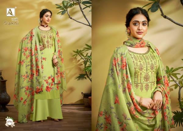 Alok Sakhi Fancy Digital Printed Embroidery Salwar 